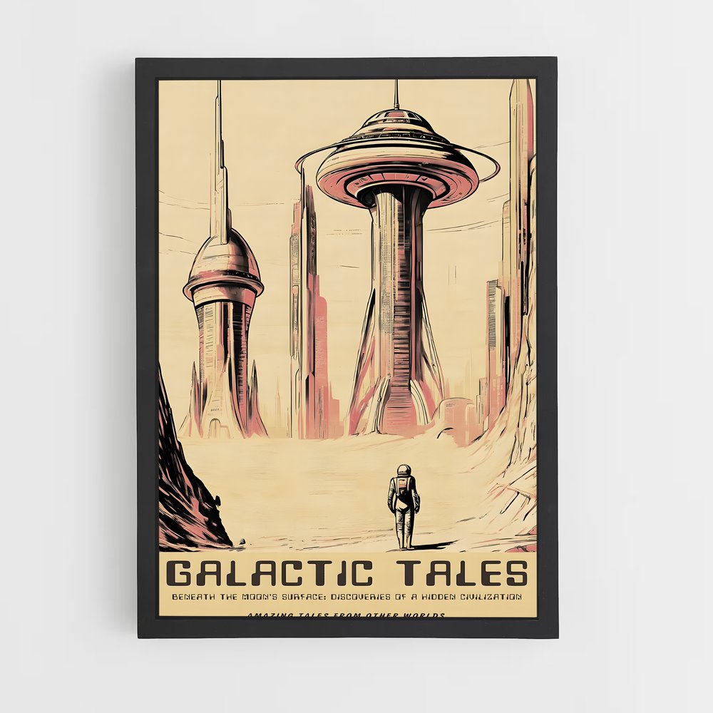 Poster sublime illustration de science-fiction – affiche Art spatial (vue 2)